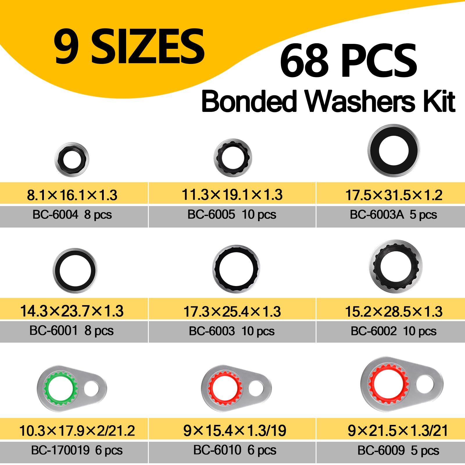 NBRINGO clear organizer with compartments keeping seals sorted for fast selection