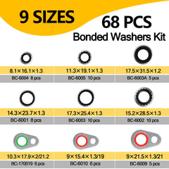 NBRINGO clear organizer with compartments keeping seals sorted for fast selection