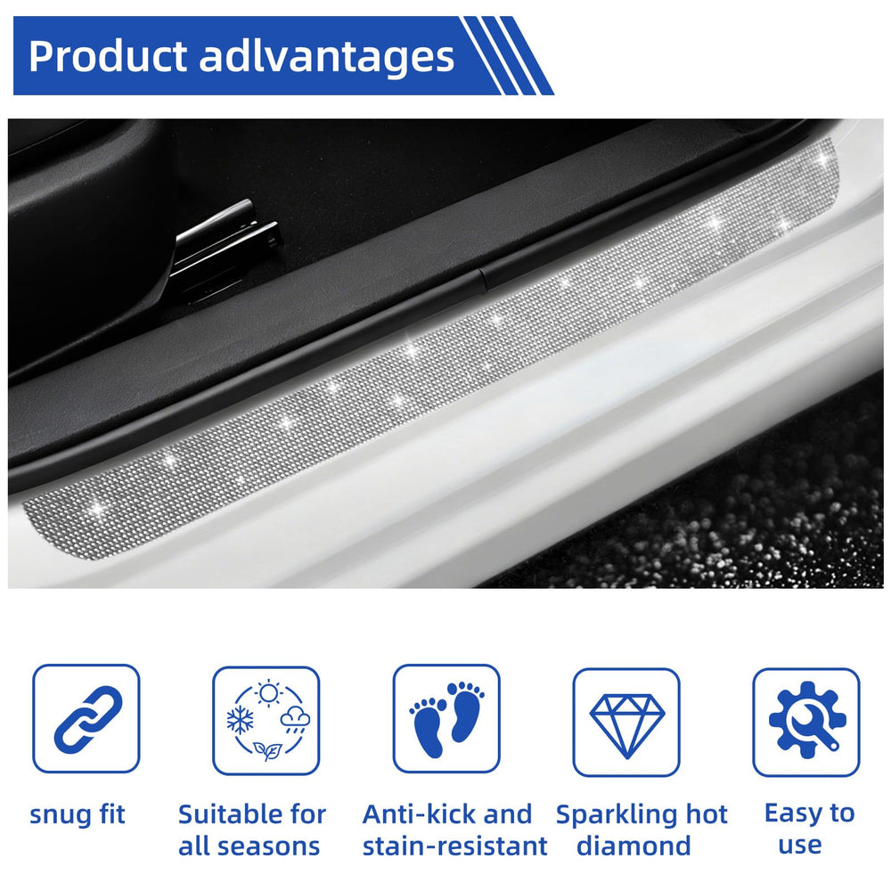 NBTEPEM applied on car door sill left side protects against shoe scuffs