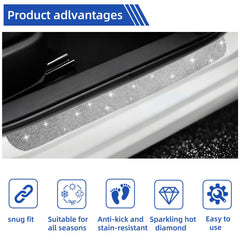 NBTEPEM applied on car door sill left side protects against shoe scuffs
