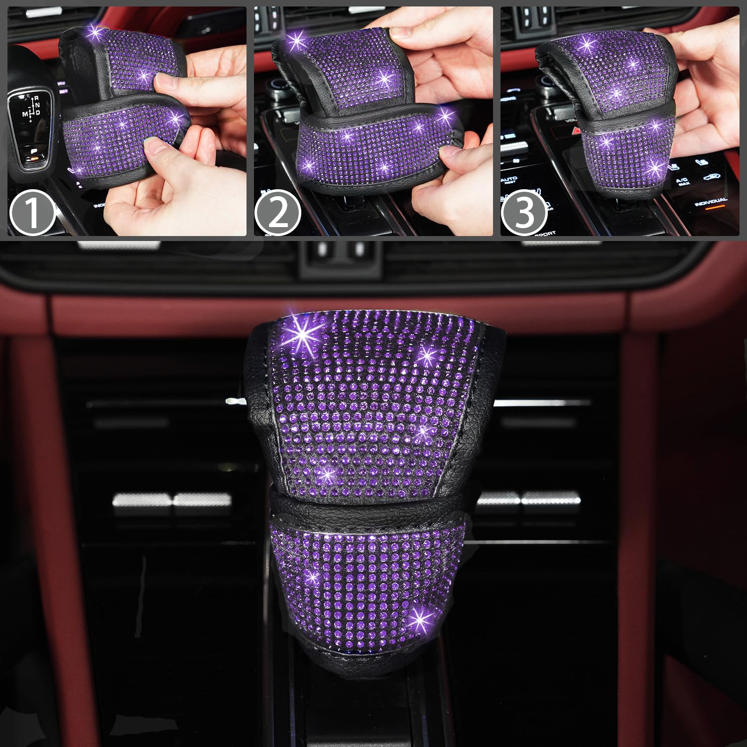 NBTEPEM car coasters top-down in cup holder protecting surfaces and shining