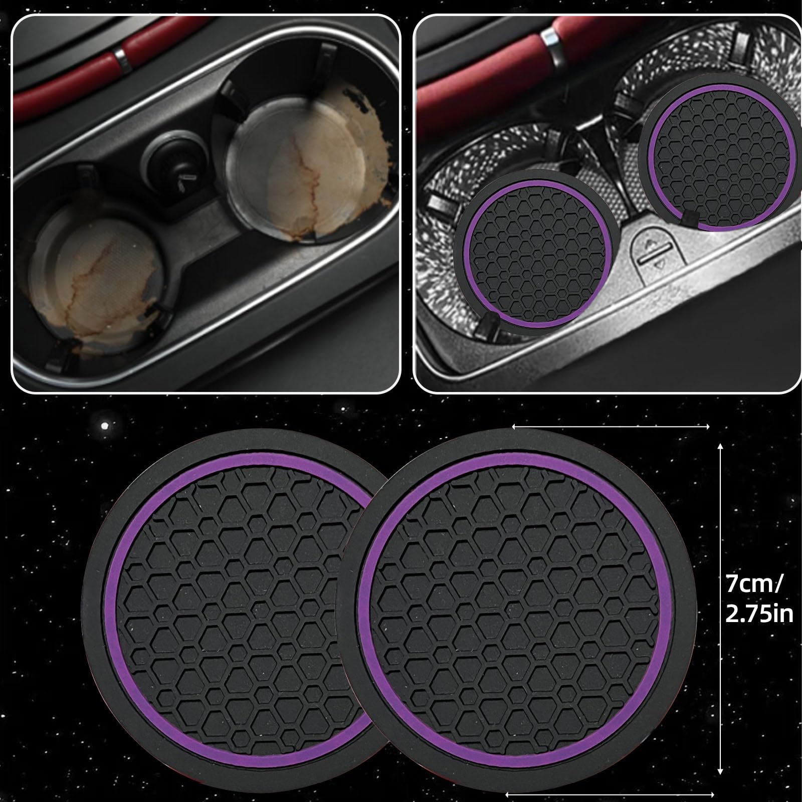 NBTEPEM cup coasters seated in holder protecting cup area from spills