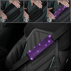 NBTEPEM gear shift cover installed displaying cohesive purple-violet style