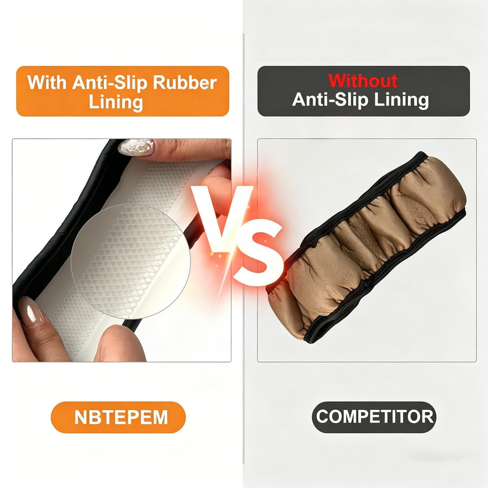NBTEPEM size comparison with ruler illustrating 14.5–15 inch steering wheel fit