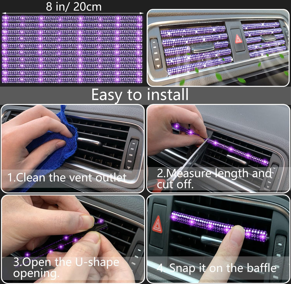NBTEPEM vent trims and start button rings close-up, add cohesive sparkle to controls