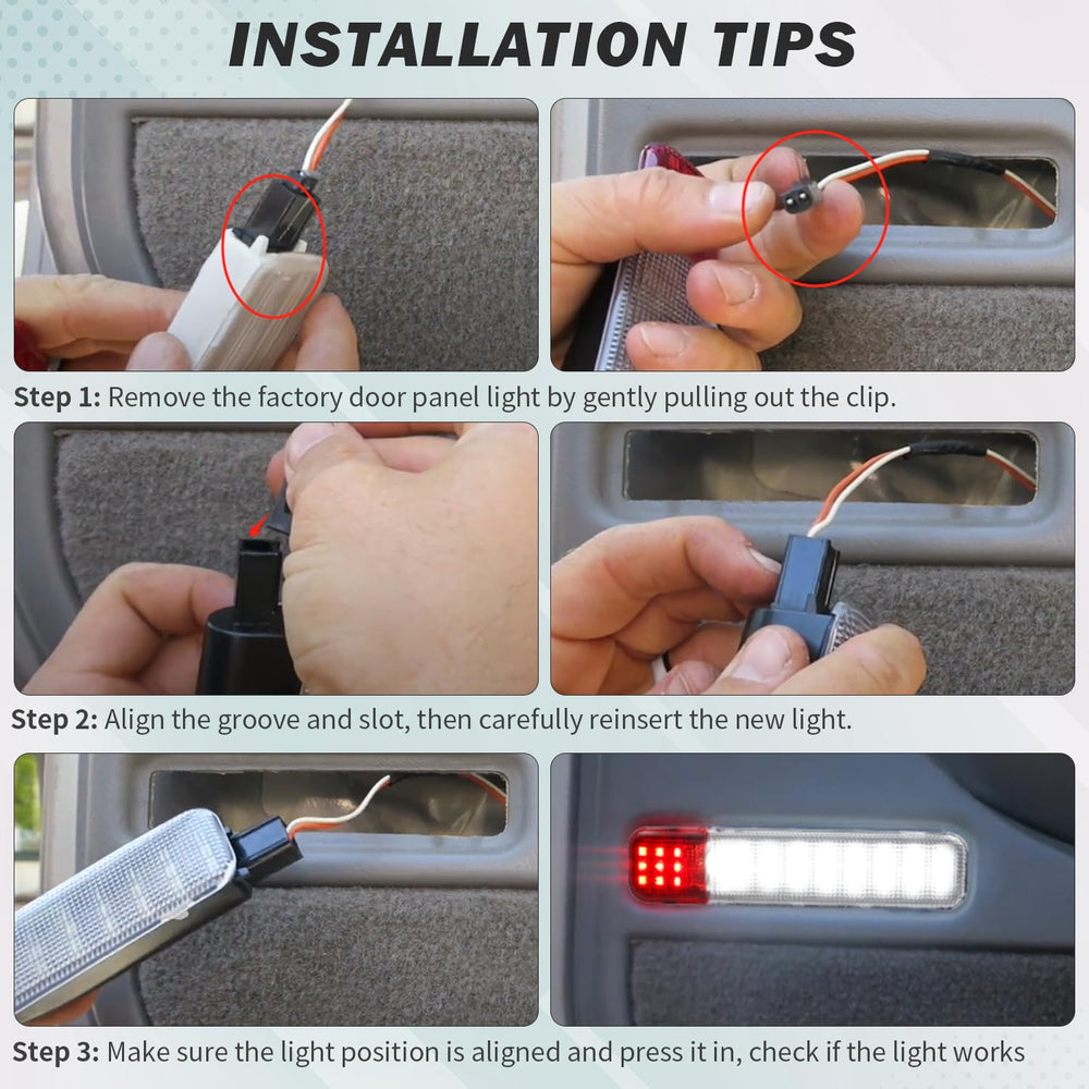 NDRUSH lighting an open door at night to increase safety and visibility