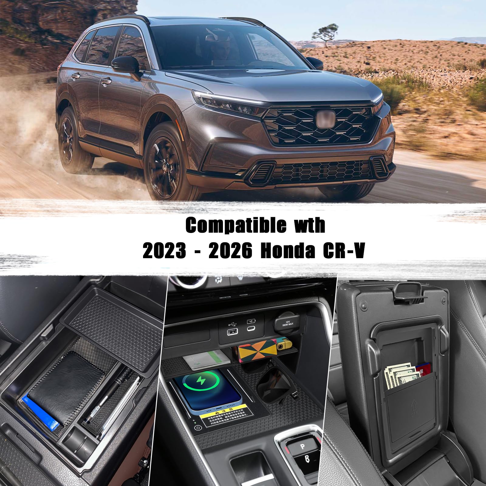 Neepiar armrest box installed in Honda CR-V offering easy access