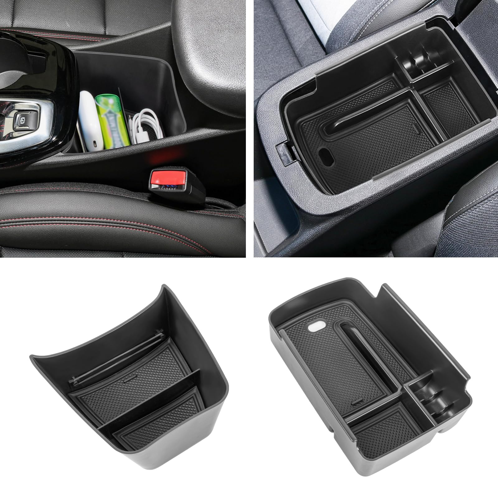 Neepiar front view installed in Chevy Trax showing tidy console benefit