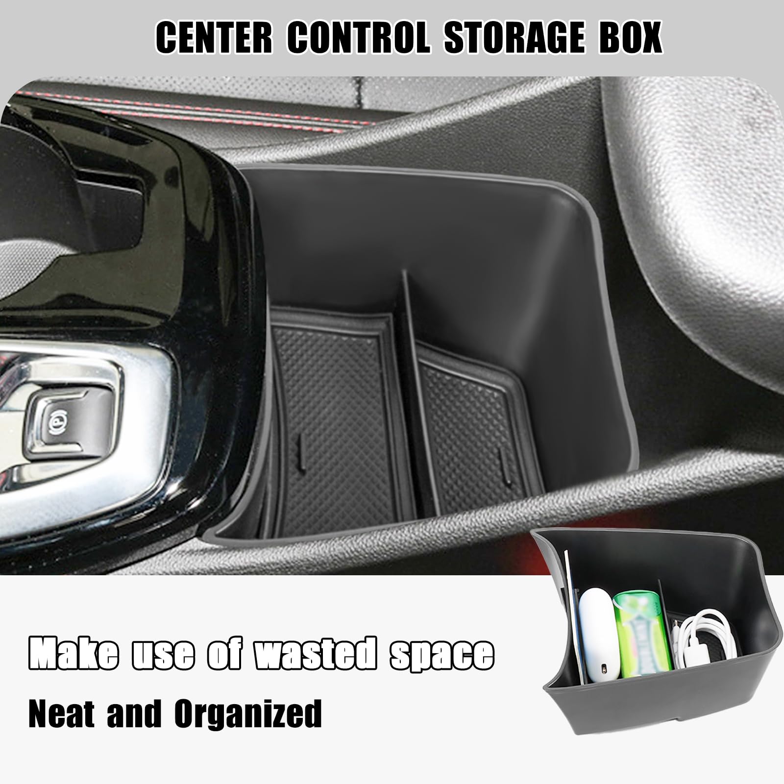 Neepiar lower compartment depth shot showing secure storage for bulkier items