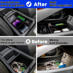 Neepiar lower tray installed in Hyundai Santa Fe showing better access