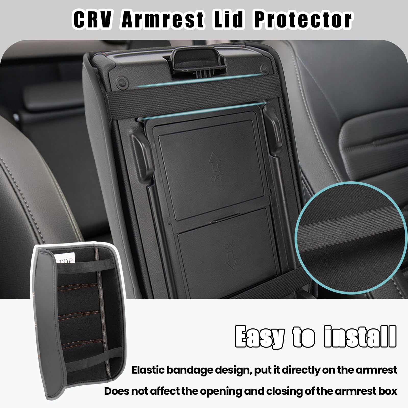Neepiar armrest cover beside hand showing scale and cushion benefit