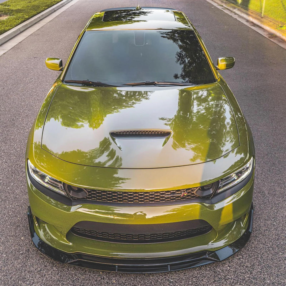 NEESPOC front lip spoiler installed on Dodge Charger showing seamless integration