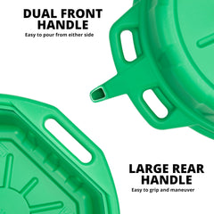 NEIKO 20761A depth and scale demonstration illustrating 4-gallon capacity