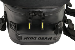 Nelson-Rigg tail bag side profile highlighting rigid shape and durable shell