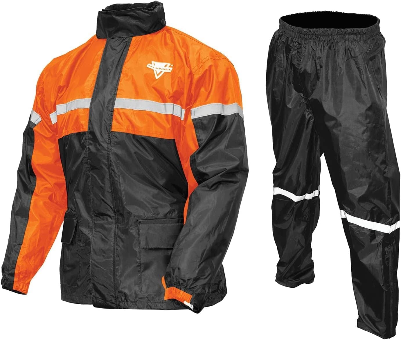 Nelson-Rigg stormrider back view highlighting coverage and reflective safety