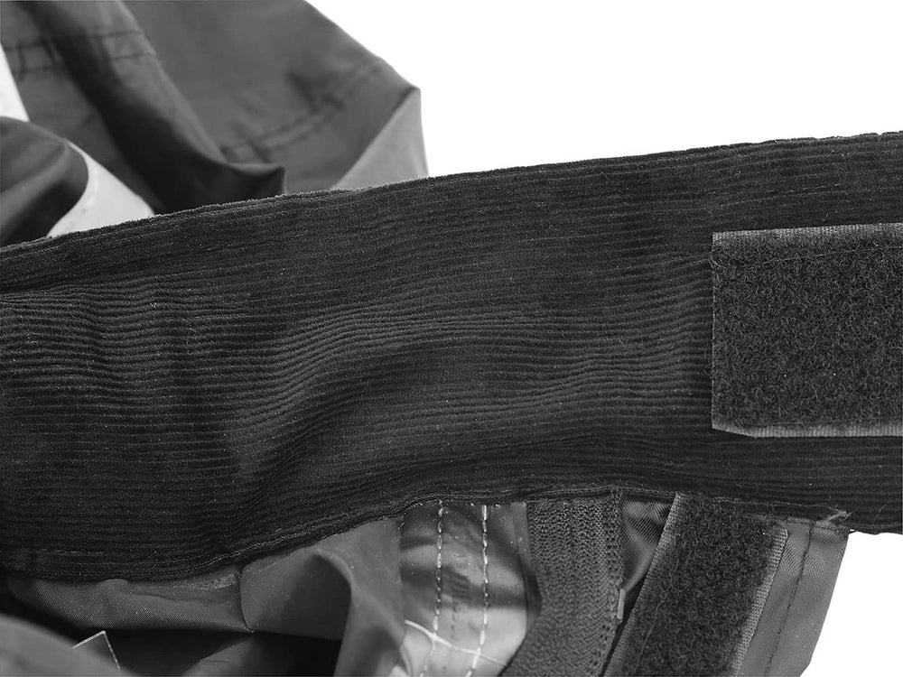 Nelson-Rigg underarm vent detail promoting airflow and cooling