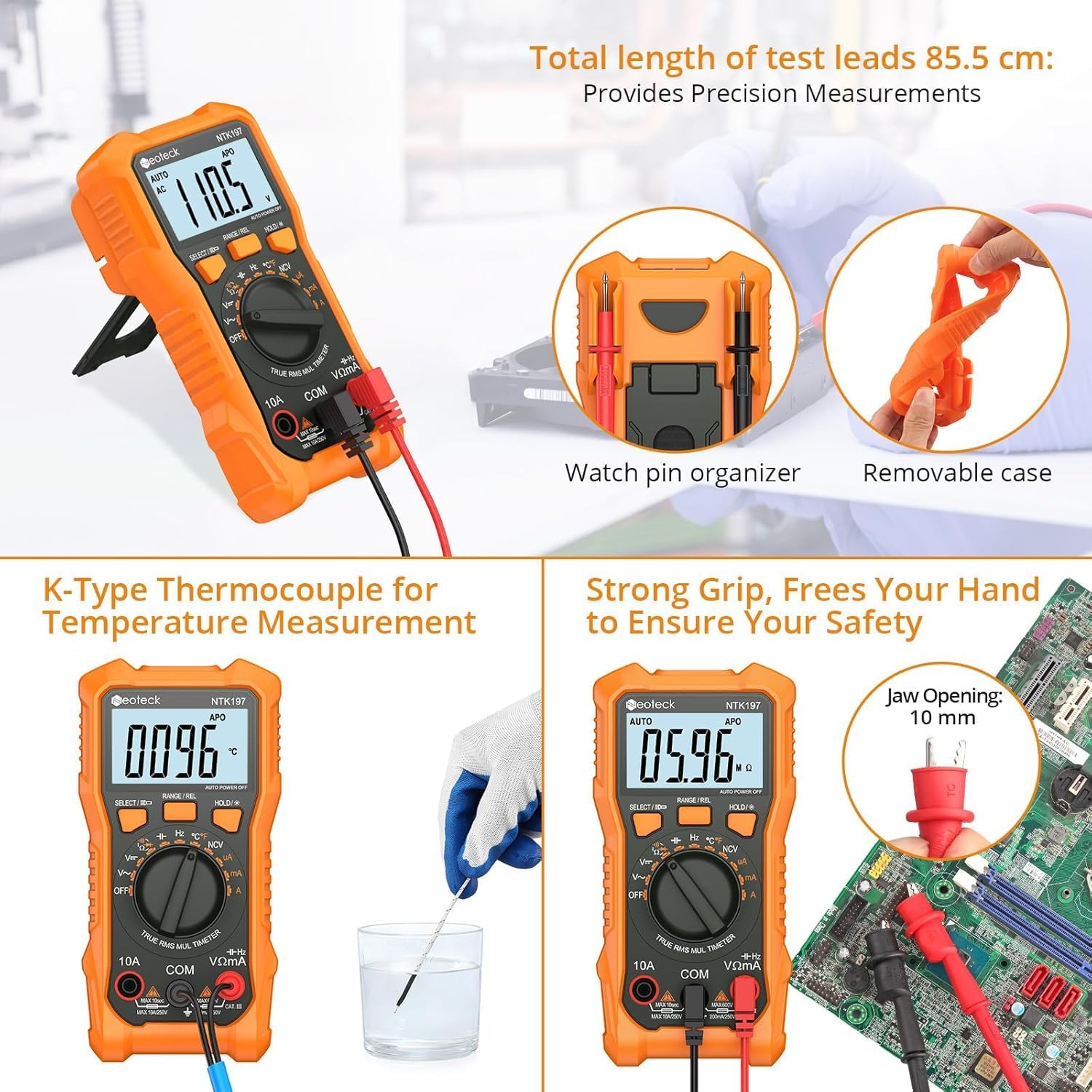 Neoteck detecting live wire with NCV to help locate energized conductors