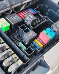 Nerites installed in a fuse panel demonstrating fast replacement benefit