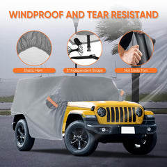 NEVERLAND side profile showing tailored fit on Jeep four-door body