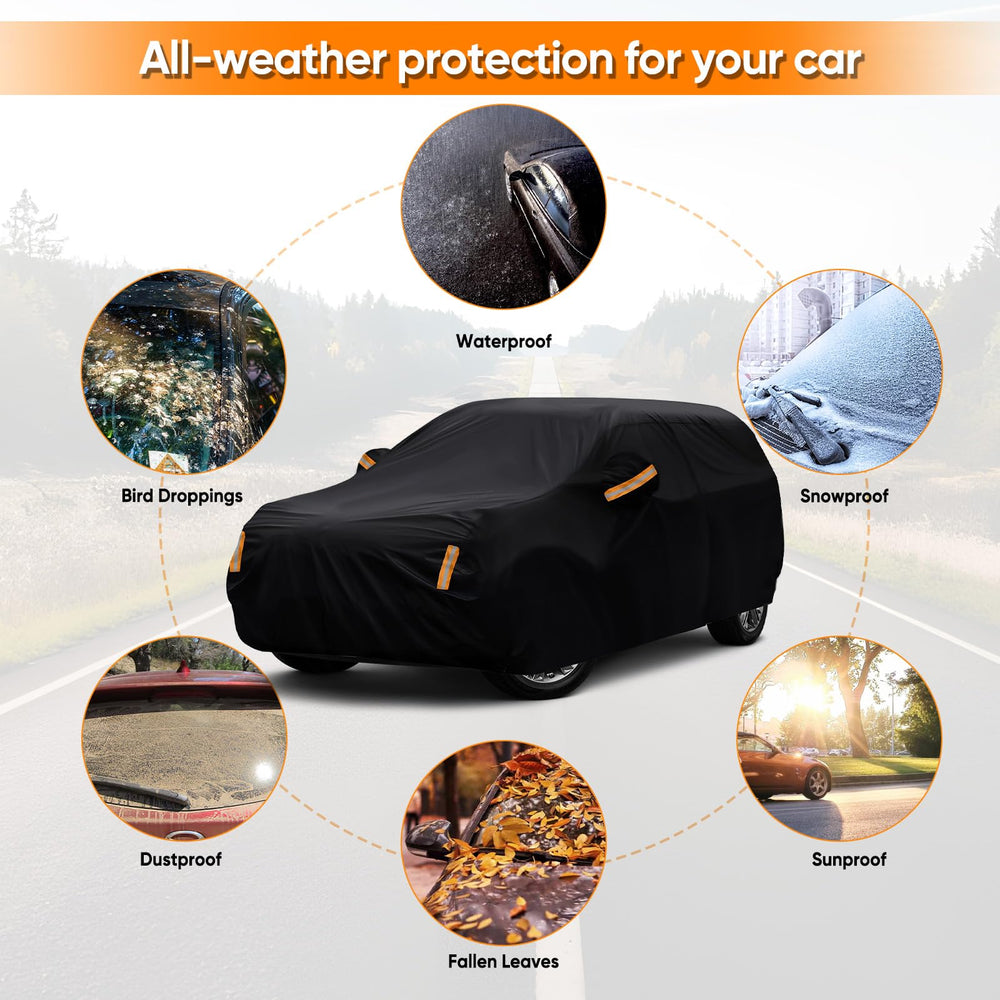 NEVERLAND cover fitted on SUV in driveway for everyday protection