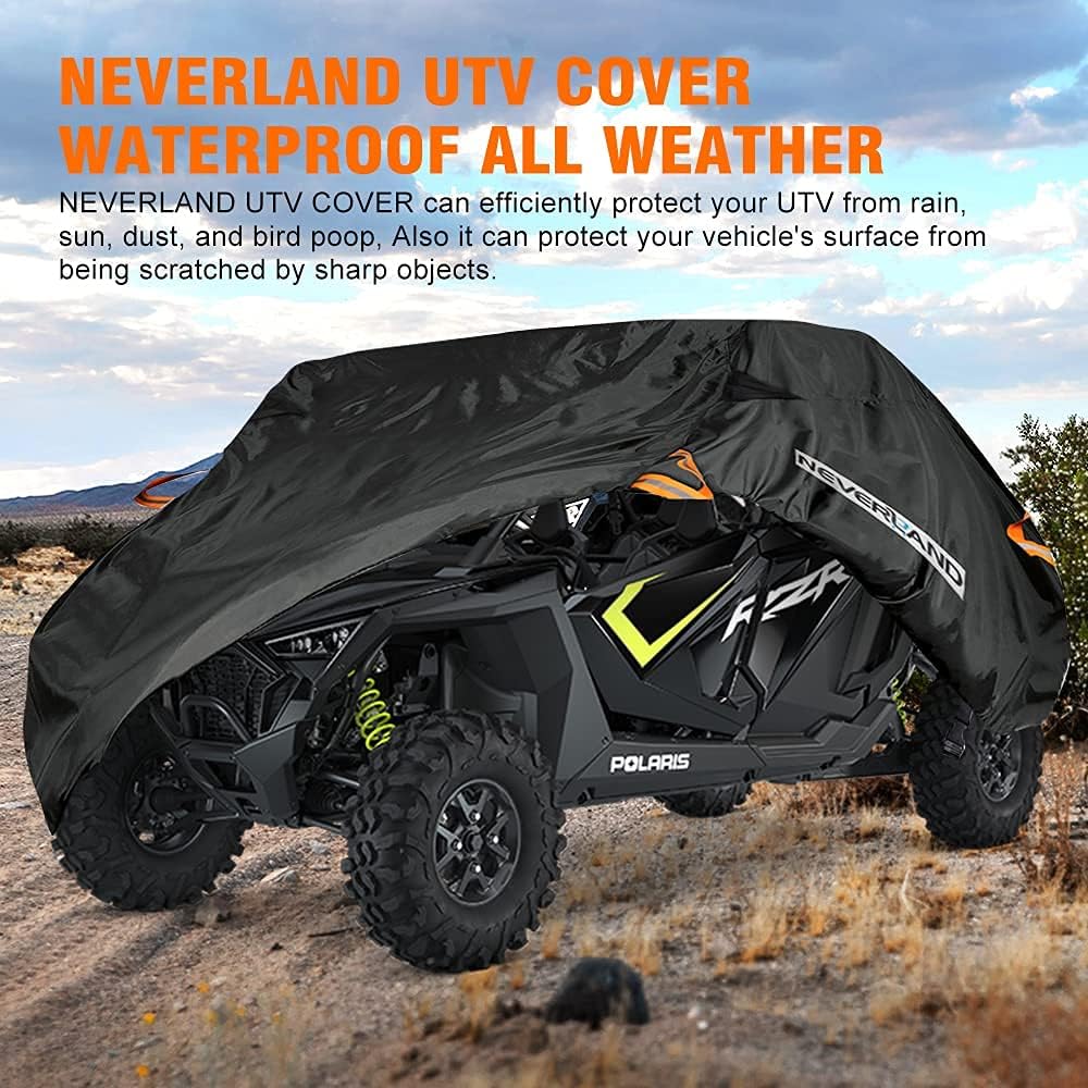 NEVERLAND side buckles and straps securing cover to prevent wind lift