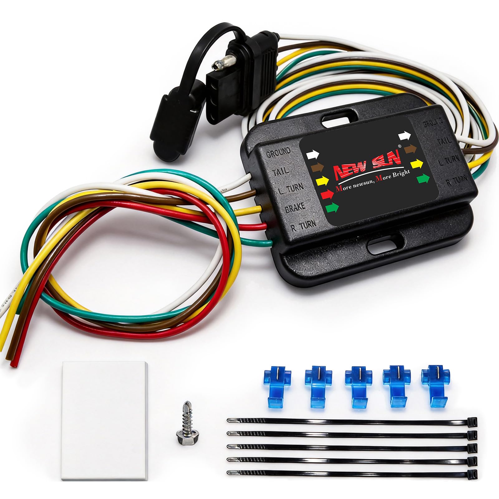NEW SUN front view of converter showing plug and sealed housing for reliable towing