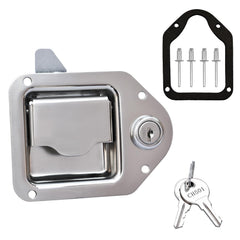 Newace front view paddle latch showing clean finish and secure closure benefit