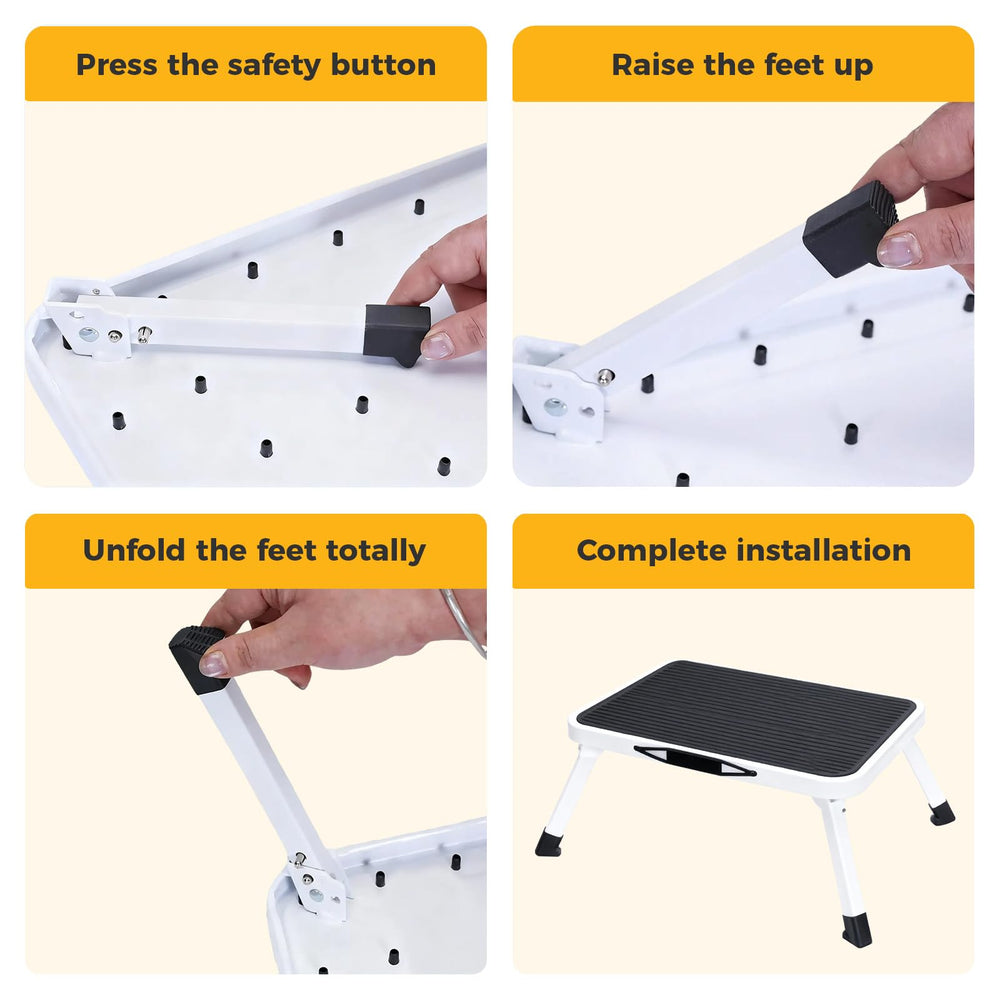 NEWBULIG thick rubber feet detail preventing slips on various floors
