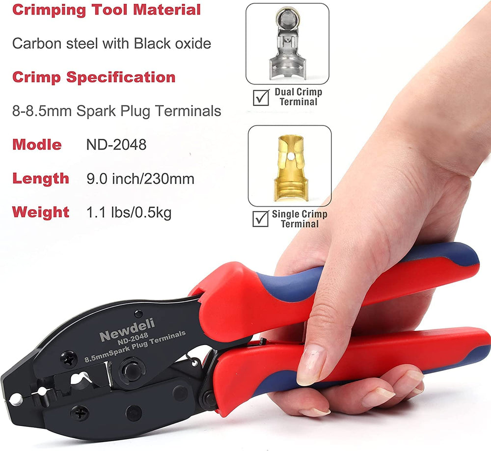 Newdeli polished jaws close-up for clean, damage-free crimps