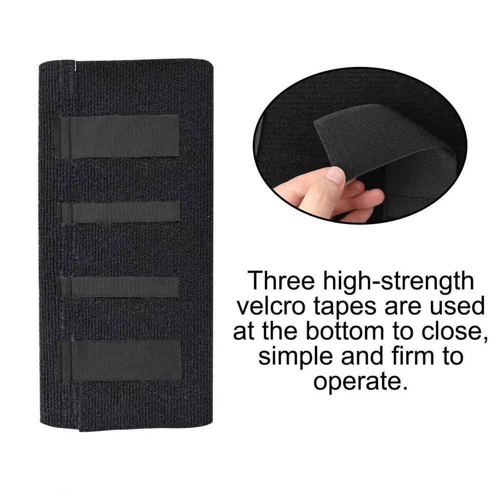 NEWFOM step cover beside ruler showing 18–23 inch width fit