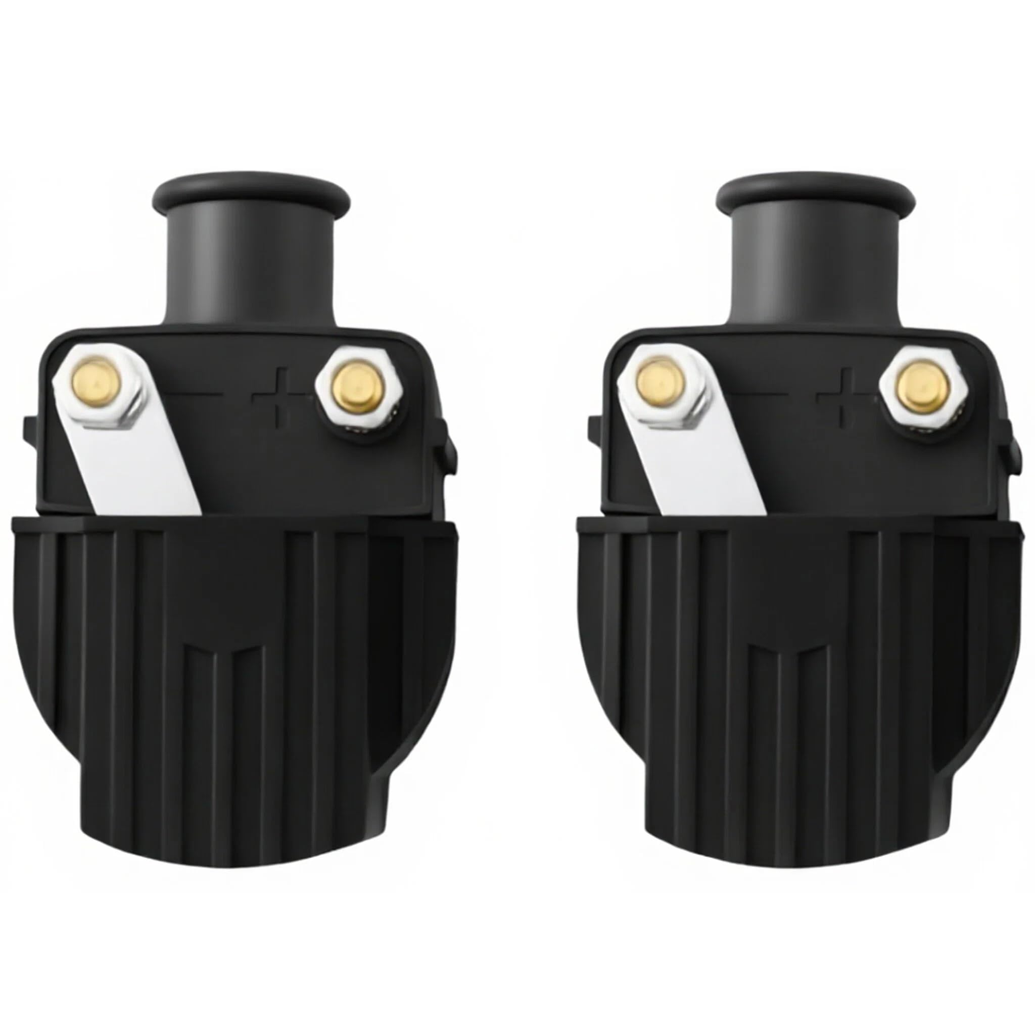 NEWHOW front view of two canister coils showing fit and terminals for reliable ignition