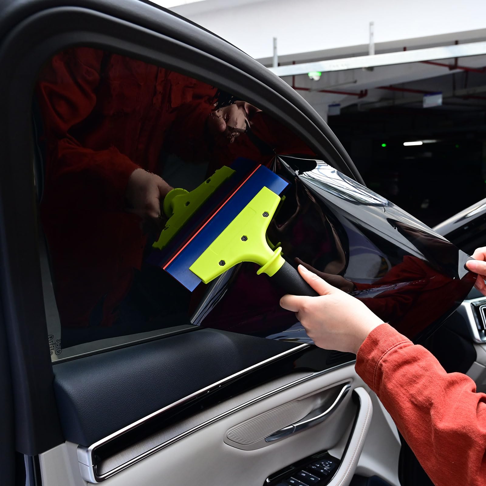 NEWISHTOOL orange and blue dual-durometer sides showing flexible and firm options