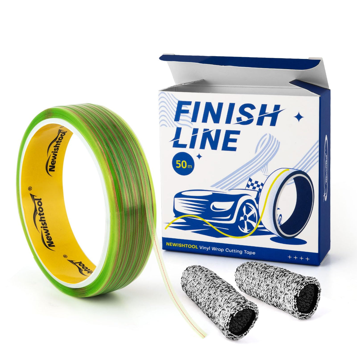 NEWISHTOOL front packaging showing tape roll and kit benefits