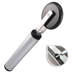 NEWISHTOOL front view of roller showing wheel and handle, easy control benefit