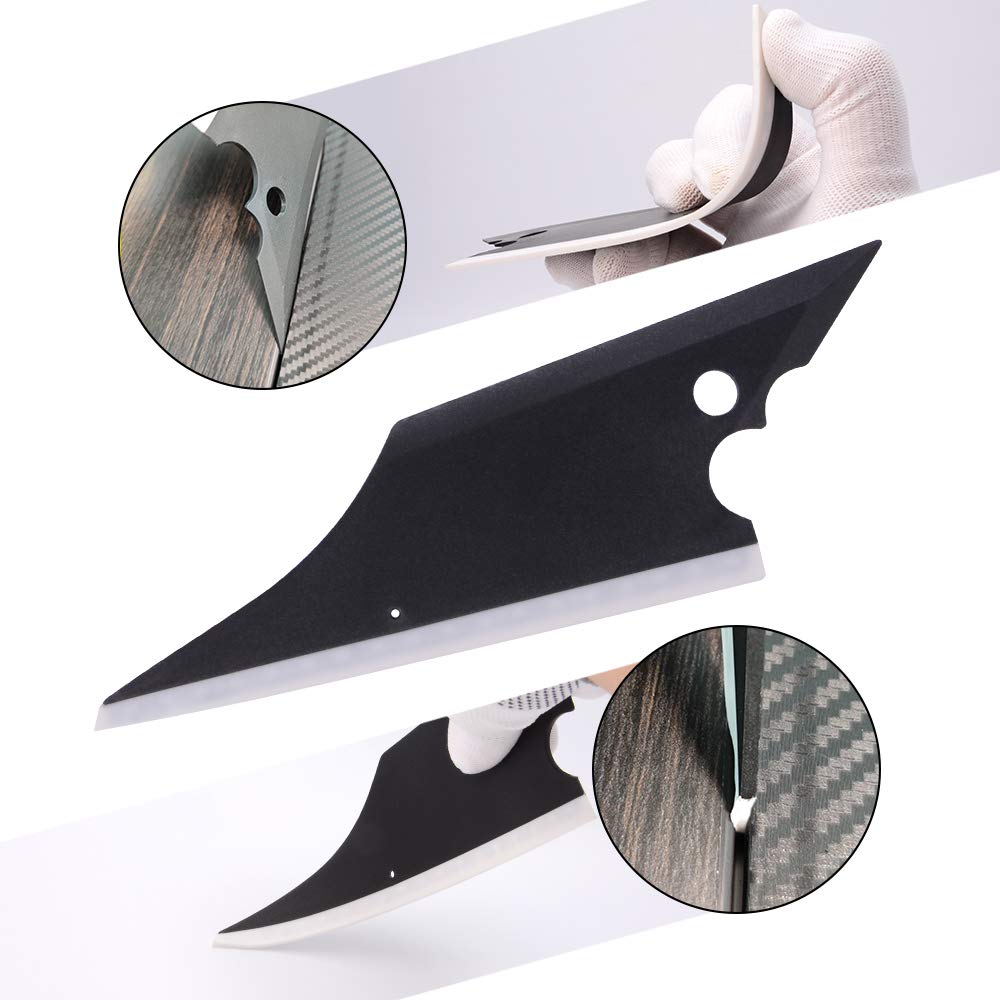 NEWISHTOOL magnetic holders securing vinyl film to metal panel for stability