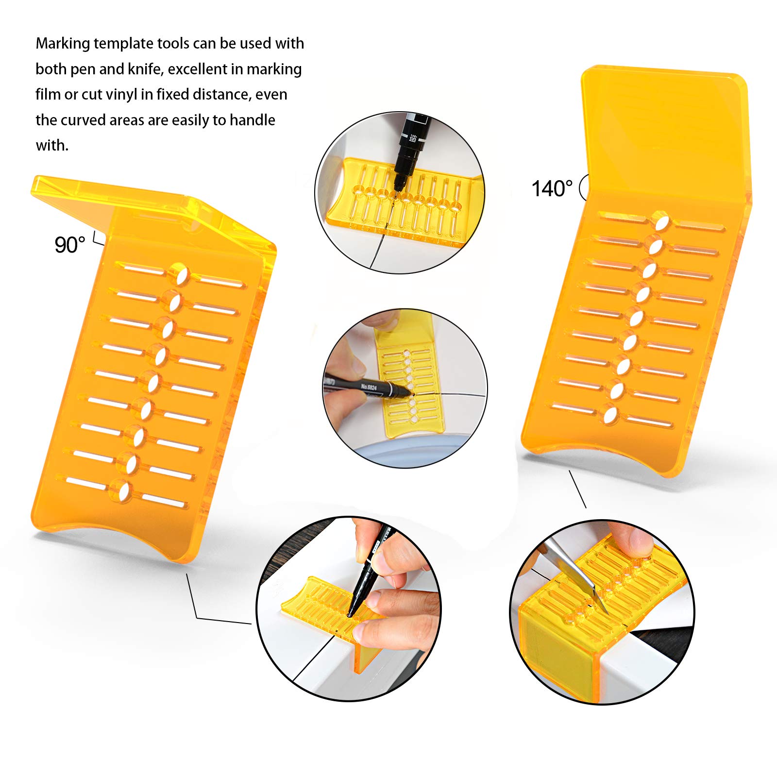 NEWISHTOOL sliding mark scrapers with calibration for precise width marking