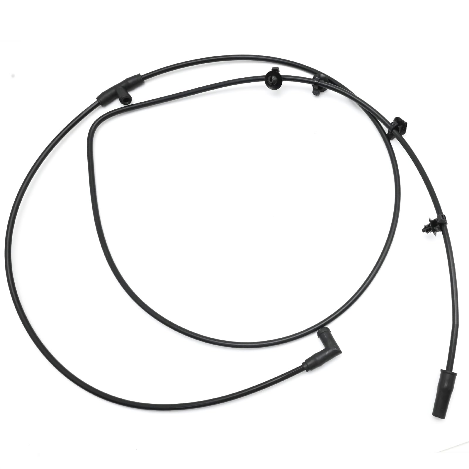 Newnessai hose next to ruler showing exact length and scale