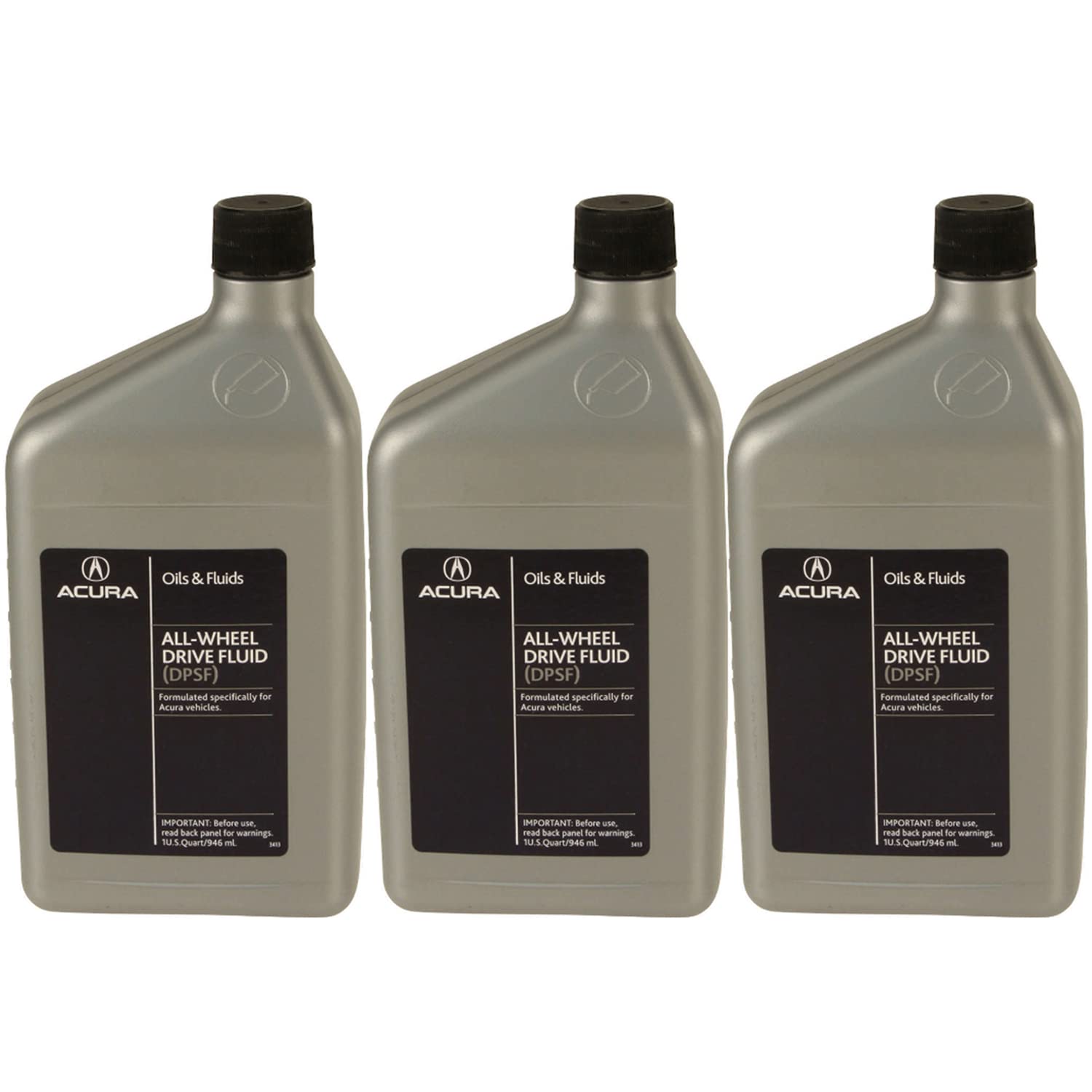 Newparts front bottle view showing OEM AWD Type-II DPSF label and correct pack identification