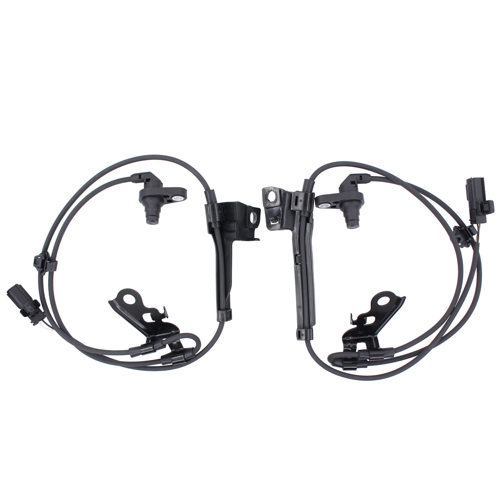 NewYall front sensors pair front view showing plug ends and wire harness, reliable replacement