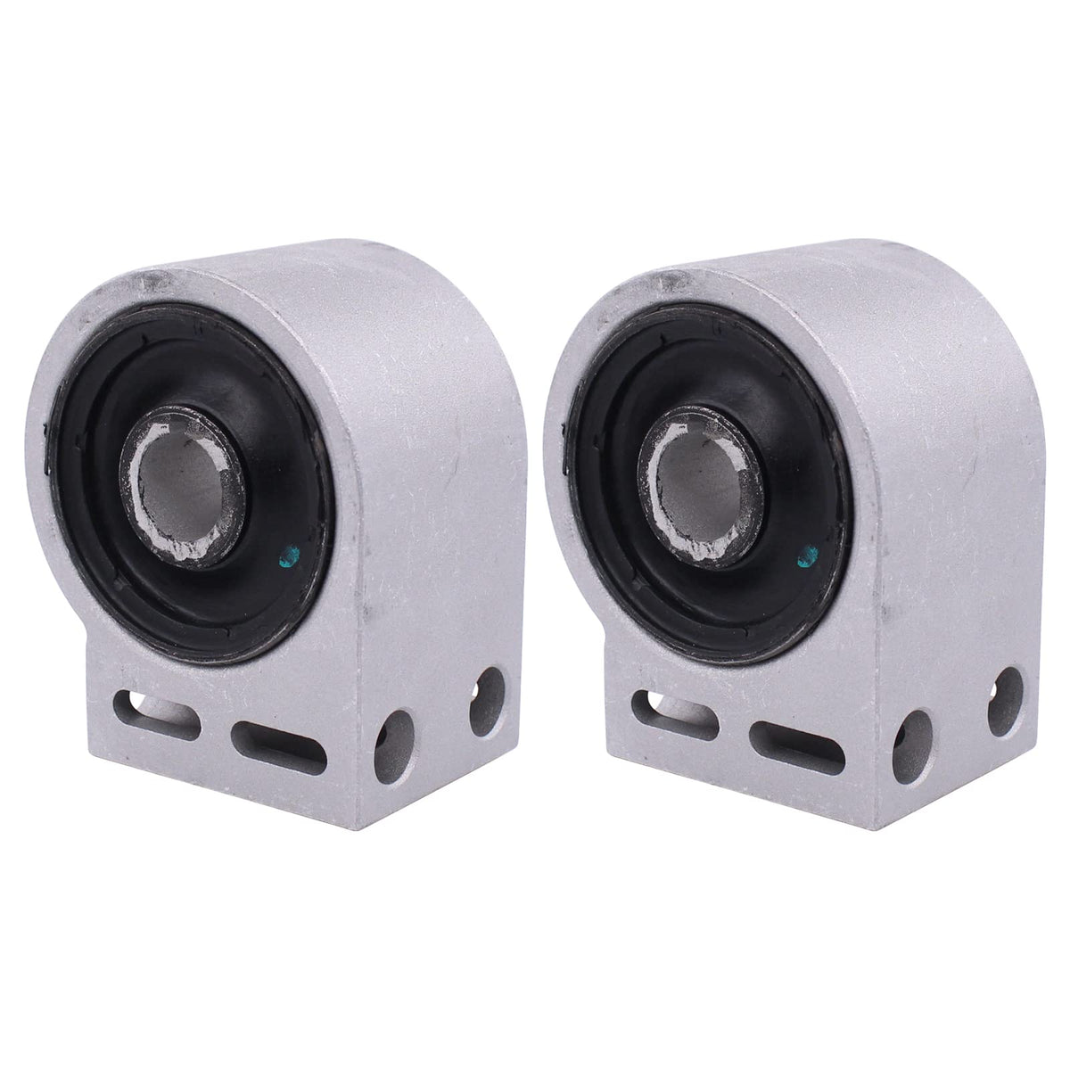 NewYall front bushing pair showing fresh fit and quieting benefit