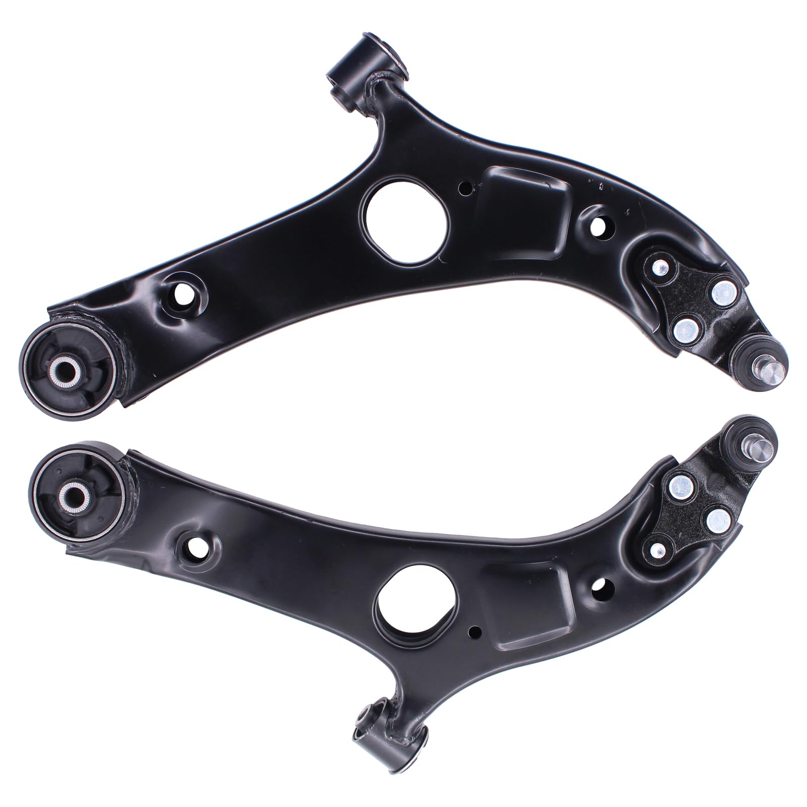 NewYall front lower control arms front view showing exact fit and improved handling