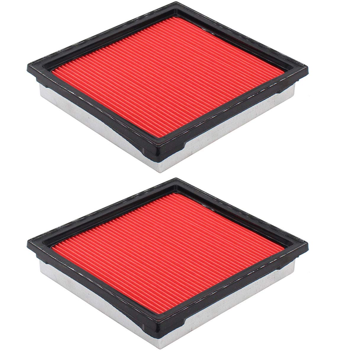 NewYall front packaging for Infiniti models showing two filters and fit benefit