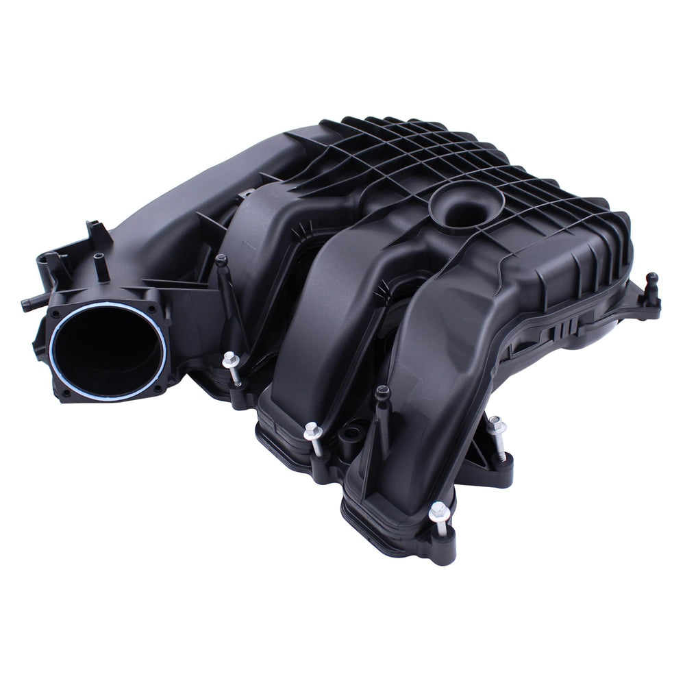 NewYall intake manifold close-up of runners highlighting smooth airflow passages benefit