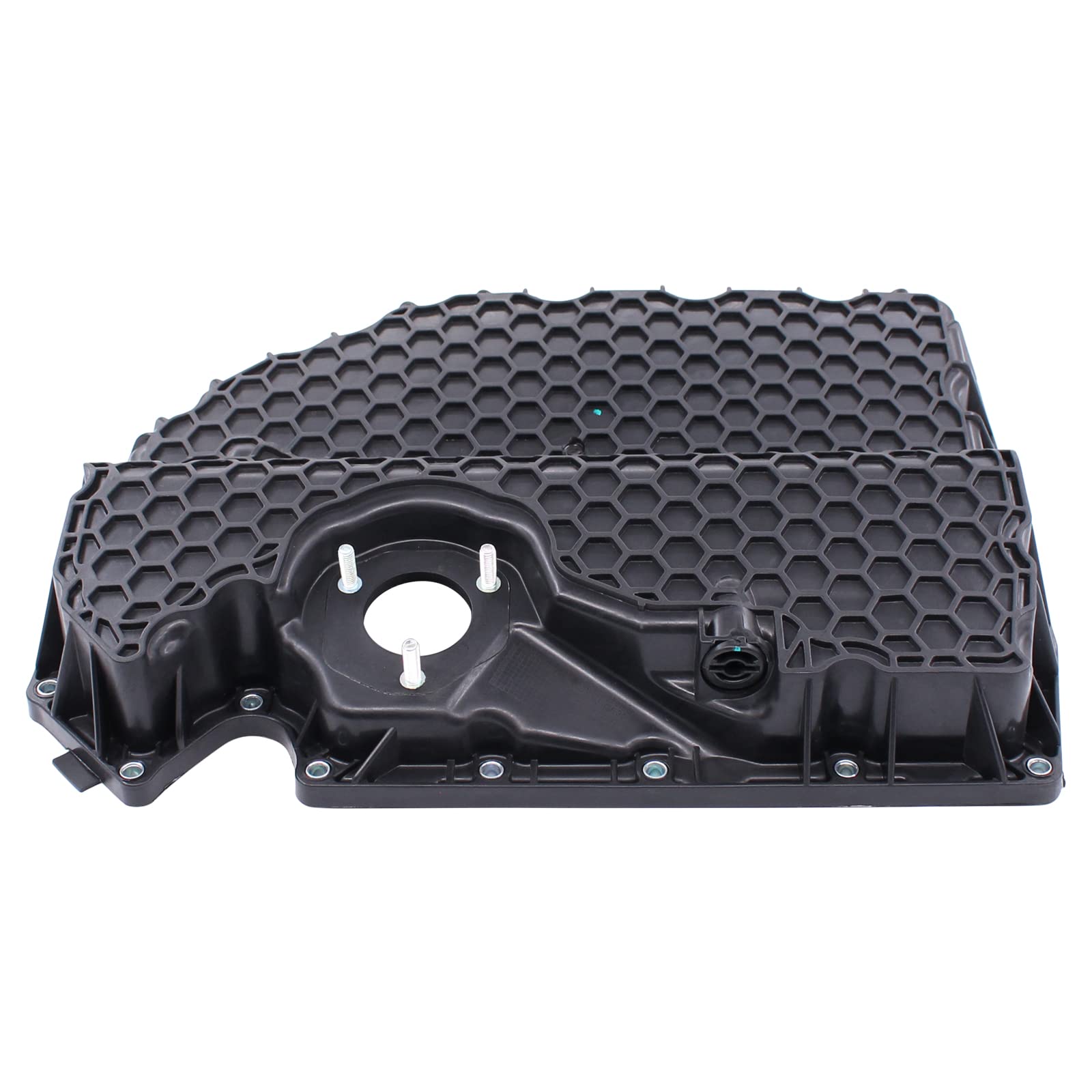 NewYall gasket top detail with pan, highlights matched seal for leak prevention