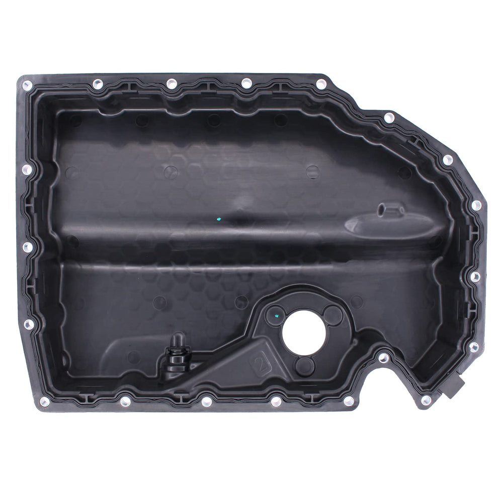 NewYall oil pan installed under Volkswagen Golf, demonstrates correct clearance and fitment