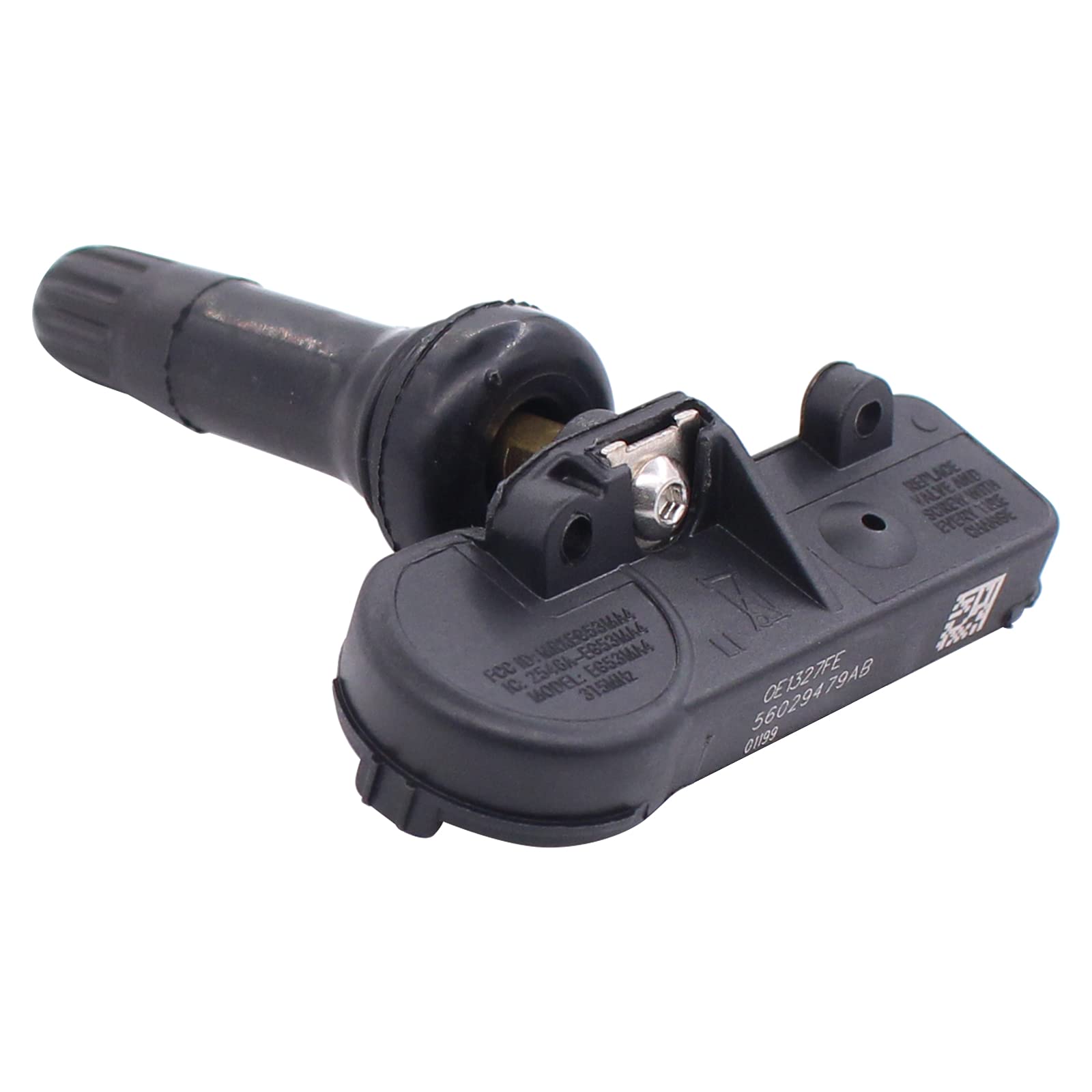 NewYall TPMS sensor installed on vehicle wheel demonstrating correct fit and sealing