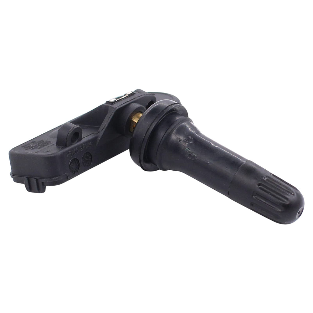 NewYall TPMS sensor close-up showing valve detail and durable construction benefit