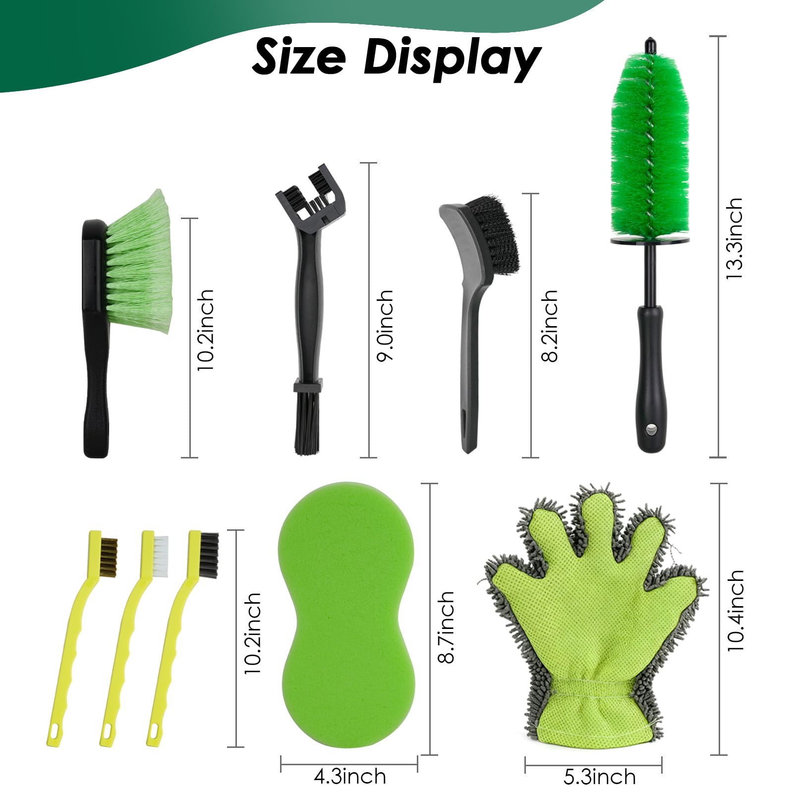 NexaBrush chain brush close-up cleaning gears with strong bristles for deep cleaning