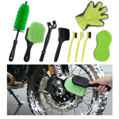 NexaBrush front packaging showing all nine cleaning tools for easy storage