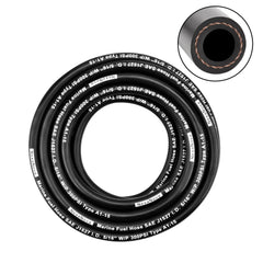 NexaNova front view of 5/16" marine fuel hose, shows length and packaging benefits